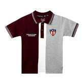 H&H Kids Polo T-shirt Maroon Grey (KHC010)