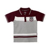 H&H Kids Polo T-shirt Maroon Grey (KHC011)