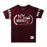 H&H Round Neck T-Shirt Maroon (KHC006)
