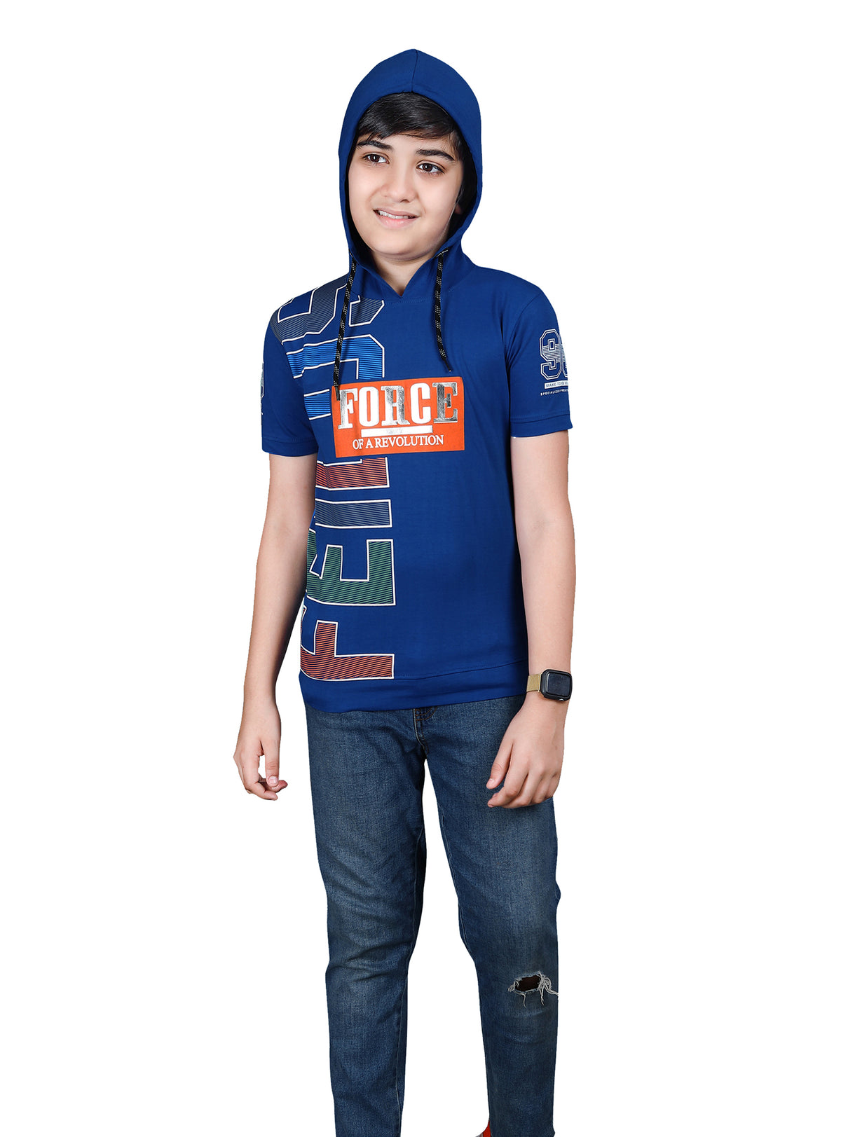 H&H Kids Hoodie T-shirt Royal Blue (KHC002)