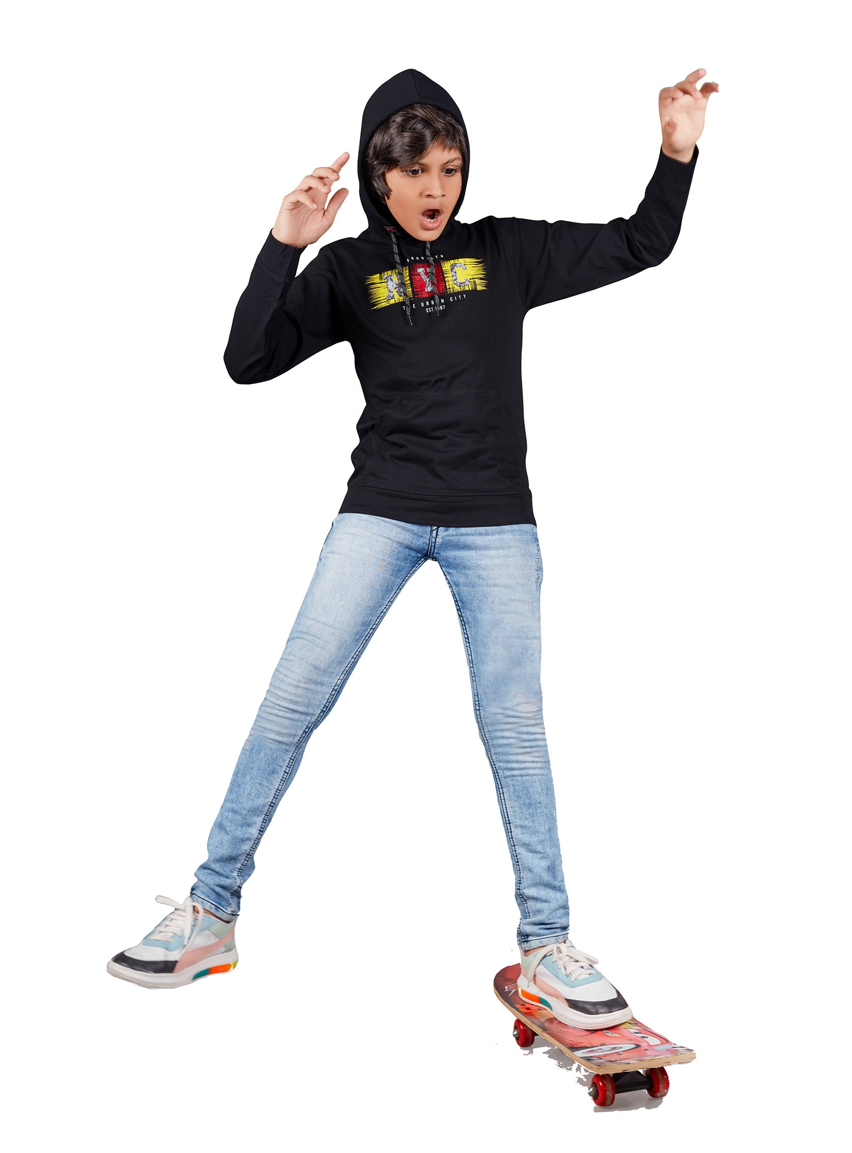 H&H Full Sleeve Hoodies T-shirt Black (KHC008)