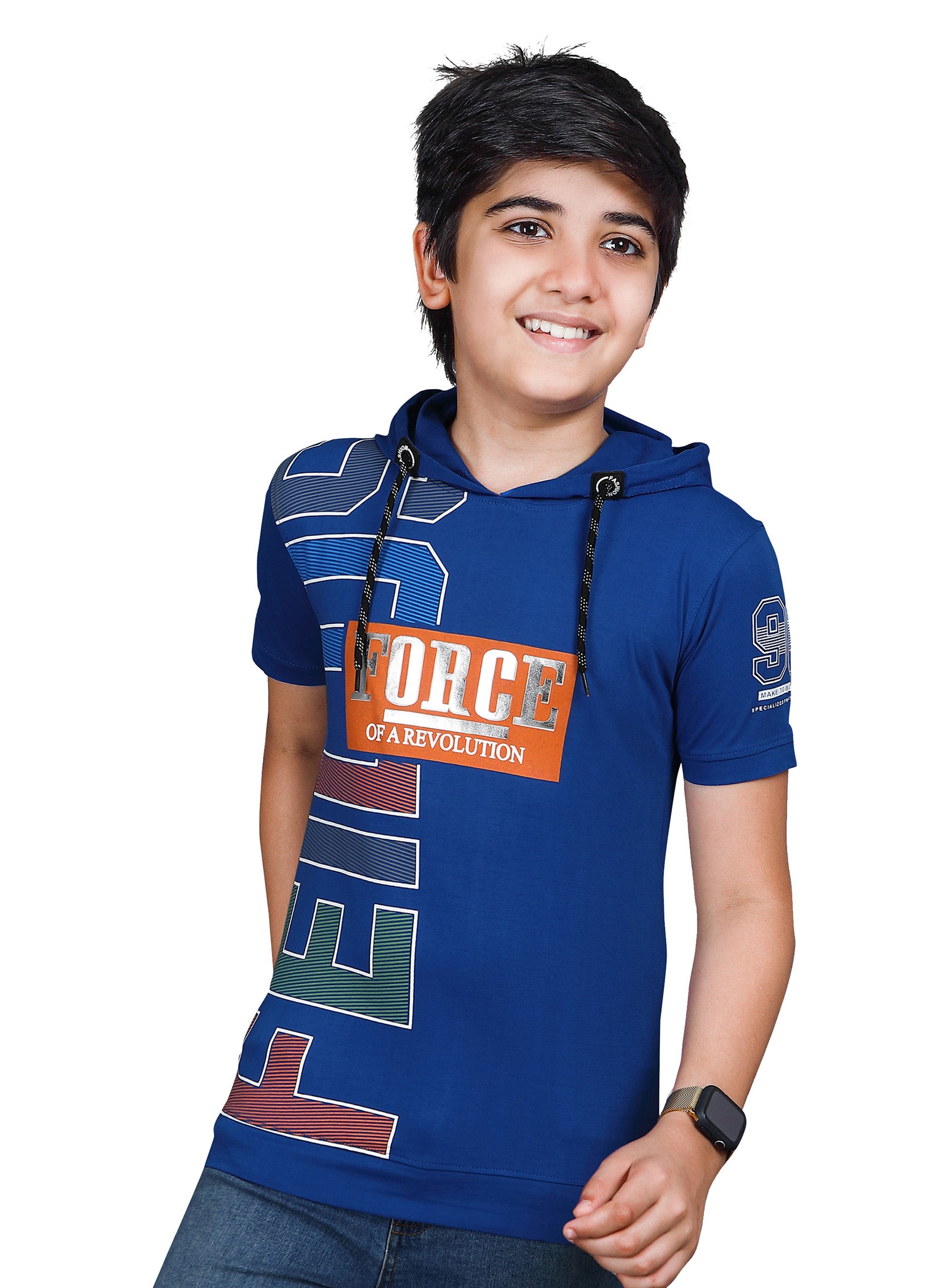 H&H Kids Hoodie T-shirt Royal Blue (KHC002)