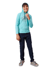 H&H Full Sleeve Hoodies T-shirt Aqua Green (KHC008)