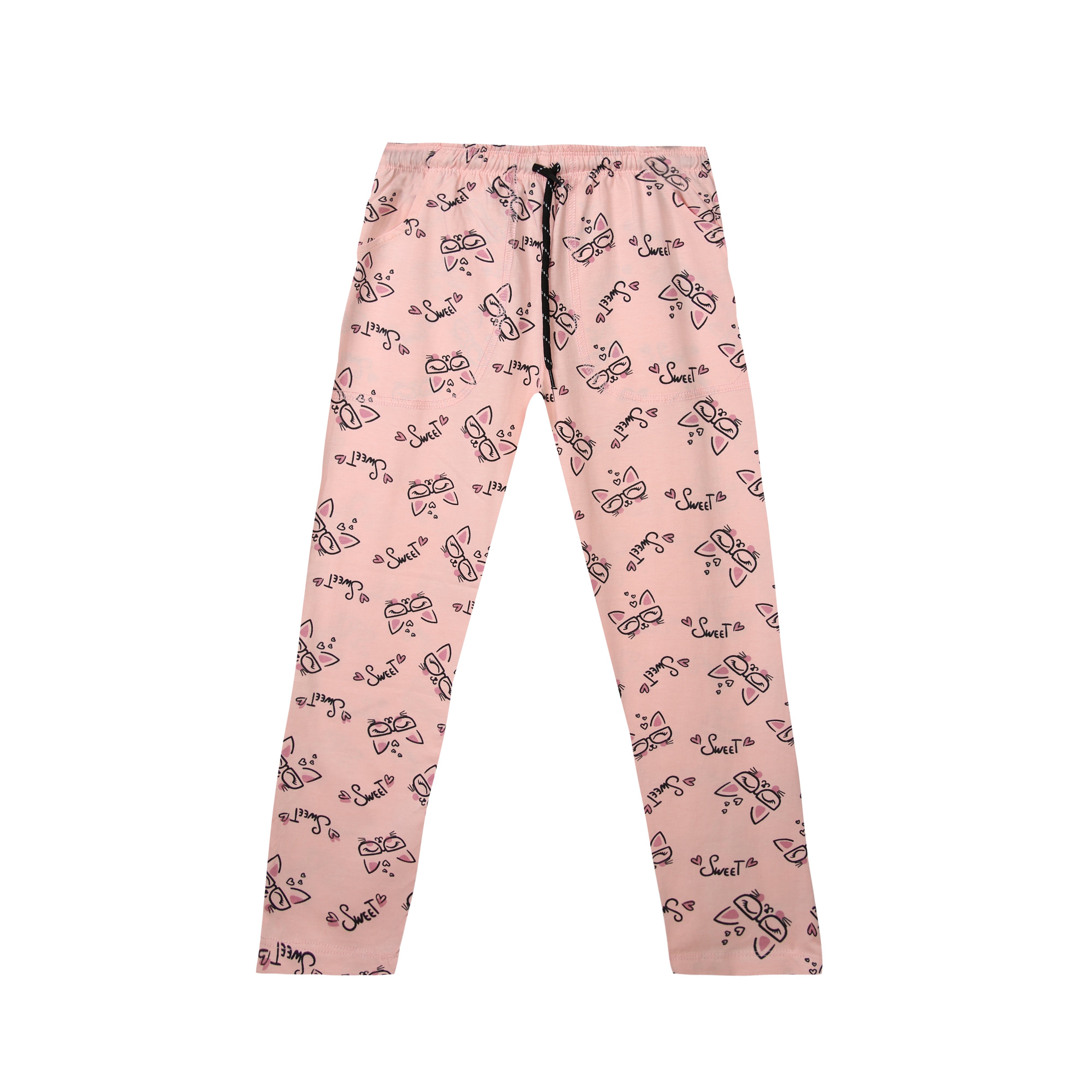 H&H Girls Pyjamas Combo - ORANGE & BLACK