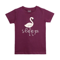 H&H Girls Pyjamas Combo - RED & VIOLET