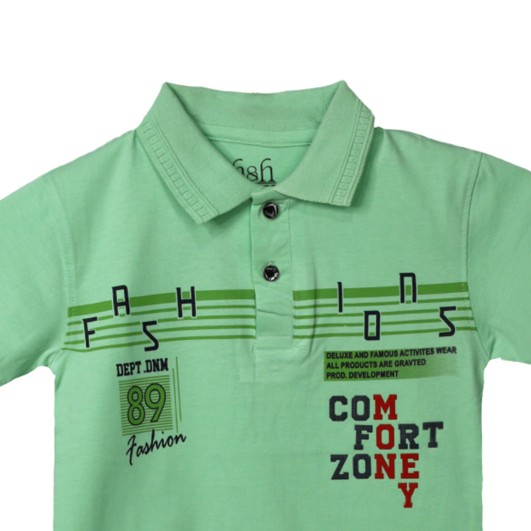 H&H Kids Polo T-Shirt Milk Green (KHC004)