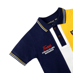 H&H Kids Polo T-shirt Navy Yellow (KHC010)