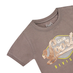 H&H Round Neck T-Shirt Chocolate Brown (KHC006)