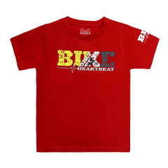 H&H Round Neck T-Shirt Half sleeve Red  (KHC009)