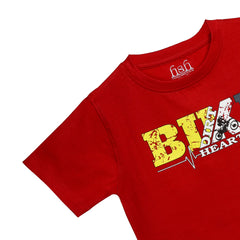 H&H Round Neck T-Shirt Half sleeve Red  (KHC009)