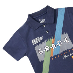 H&H Kids Polo T-Shirt Navy Blue (KHC004)