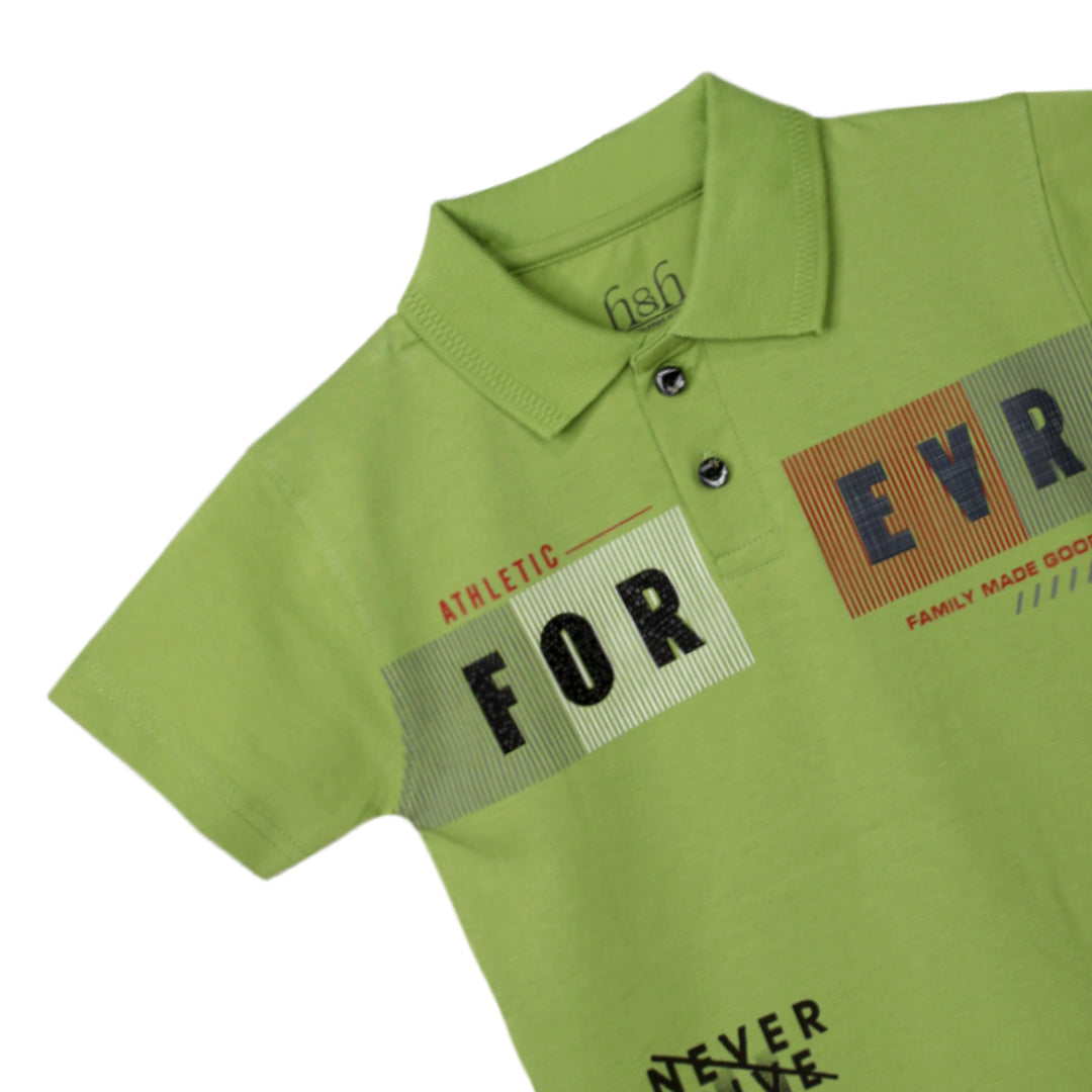 H&H Kids Polo T-Shirt Pista Green (KHC004)