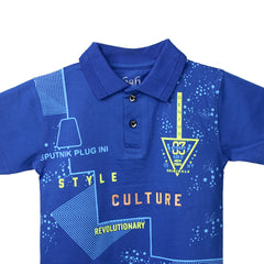 H&H Kids Polo T-Shirt Royal Blue (KHC004)