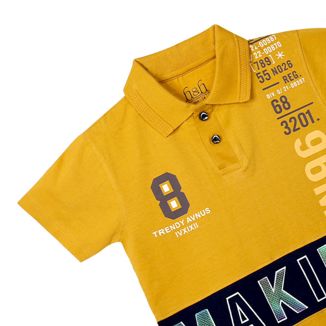 H&H Kids Polo T-Shirt Yellow (KHC004)