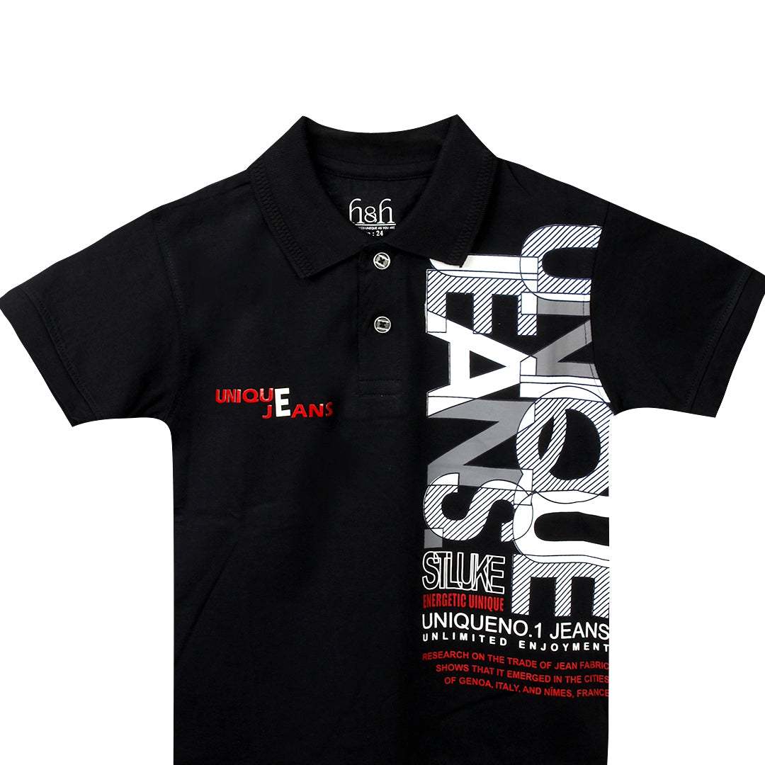 H&H Kids Polo T-shirt BLACK (KHC001)