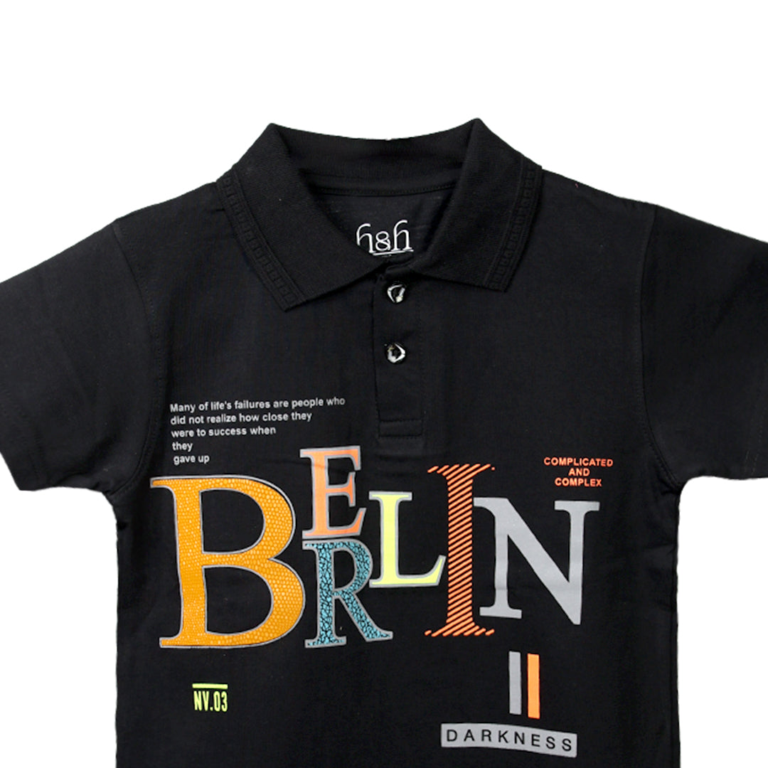 H&H Kids Polo T-shirt Black (KHC004)