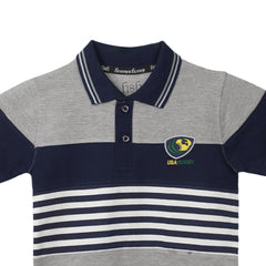 H&H Kids Polo T-shirt Grey Navy (KHC012)