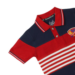 H&H Kids Polo T-shirt Navy Red (KHC012)
