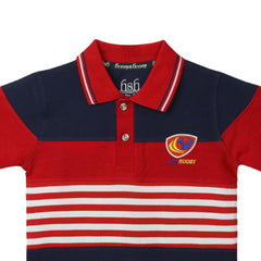 H&H Kids Polo T-shirt Navy Red (KHC012)