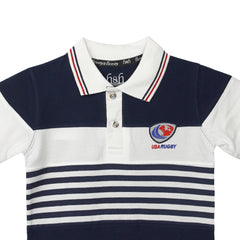 H&H Kids Polo T-shirt Navy White (KHC012)