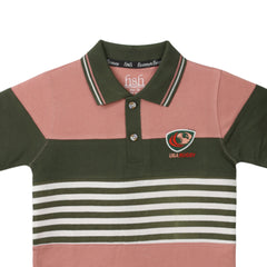 H&H Kids Polo T-shirt Onion Pink Olive Green (KHC012)