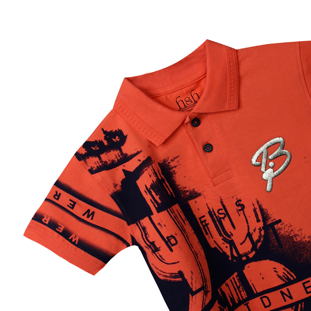H&H Kids Polo T-shirt Orange (KHC001)