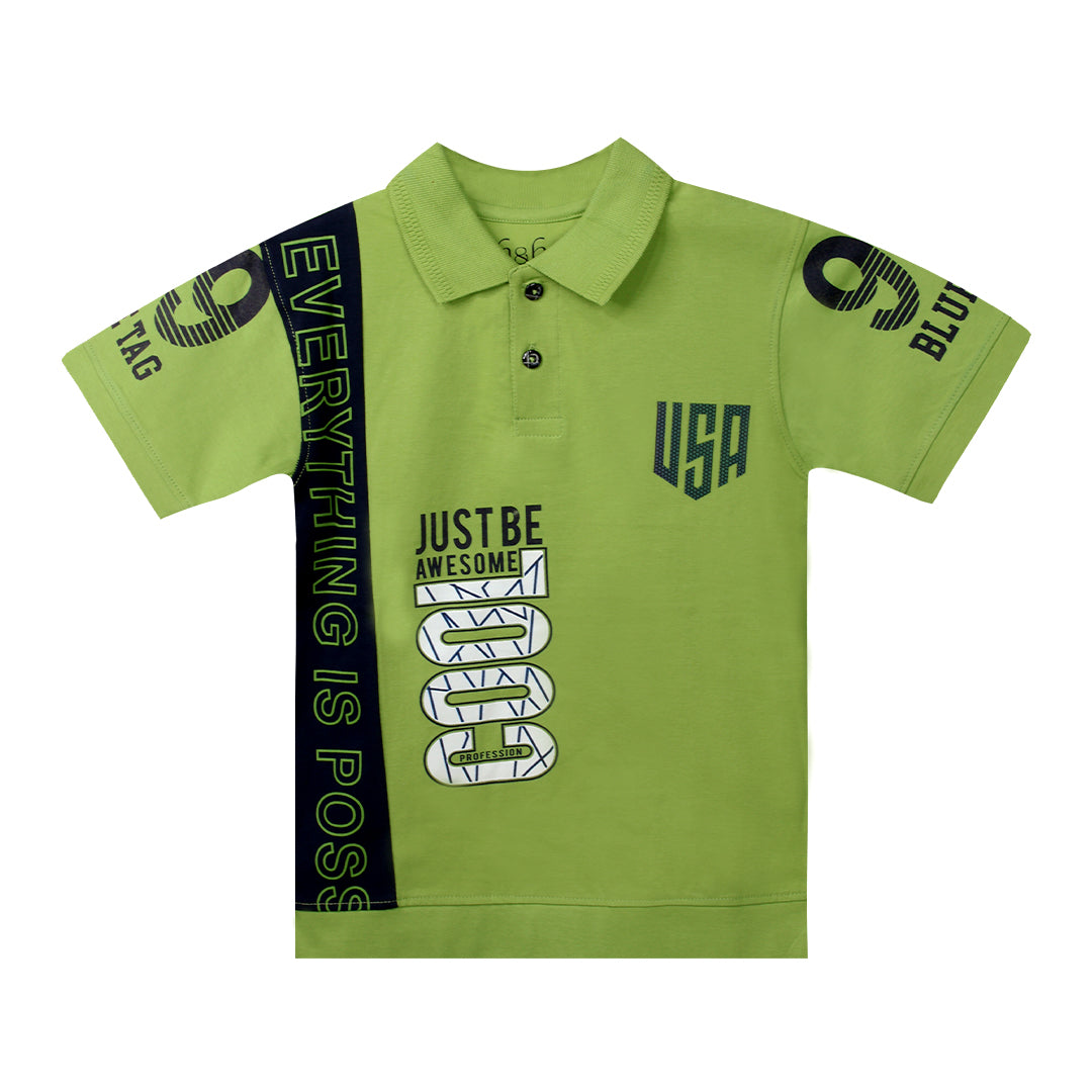 H&H Kids Polo T-shirt Parrot Green (KHC001)