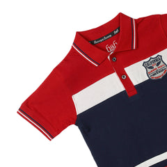 H&H Kids Polo T-shirt Red Navy (KHC011)