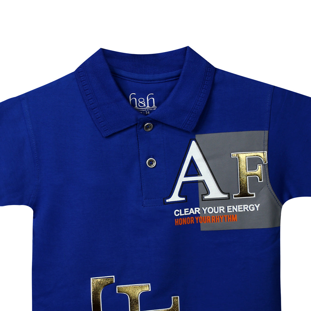 H&H Kids Polo T-shirt Royal Blue (KHC001)