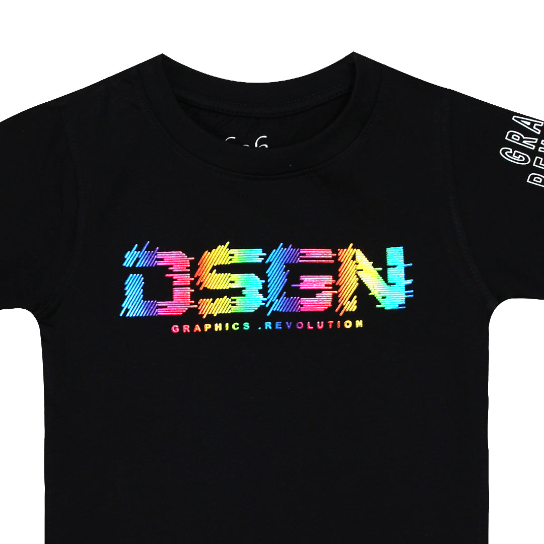 H&H Round Neck T-Shirt BLACK (KHC006)