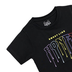 H&H Round Neck T-Shirt Half sleeve Black (KHC009)