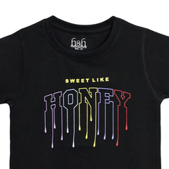 H&H Round Neck T-Shirt Half sleeve Black (KHC009)