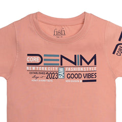 H&H Round Neck T-Shirt Half sleeve Pink (KHC009)