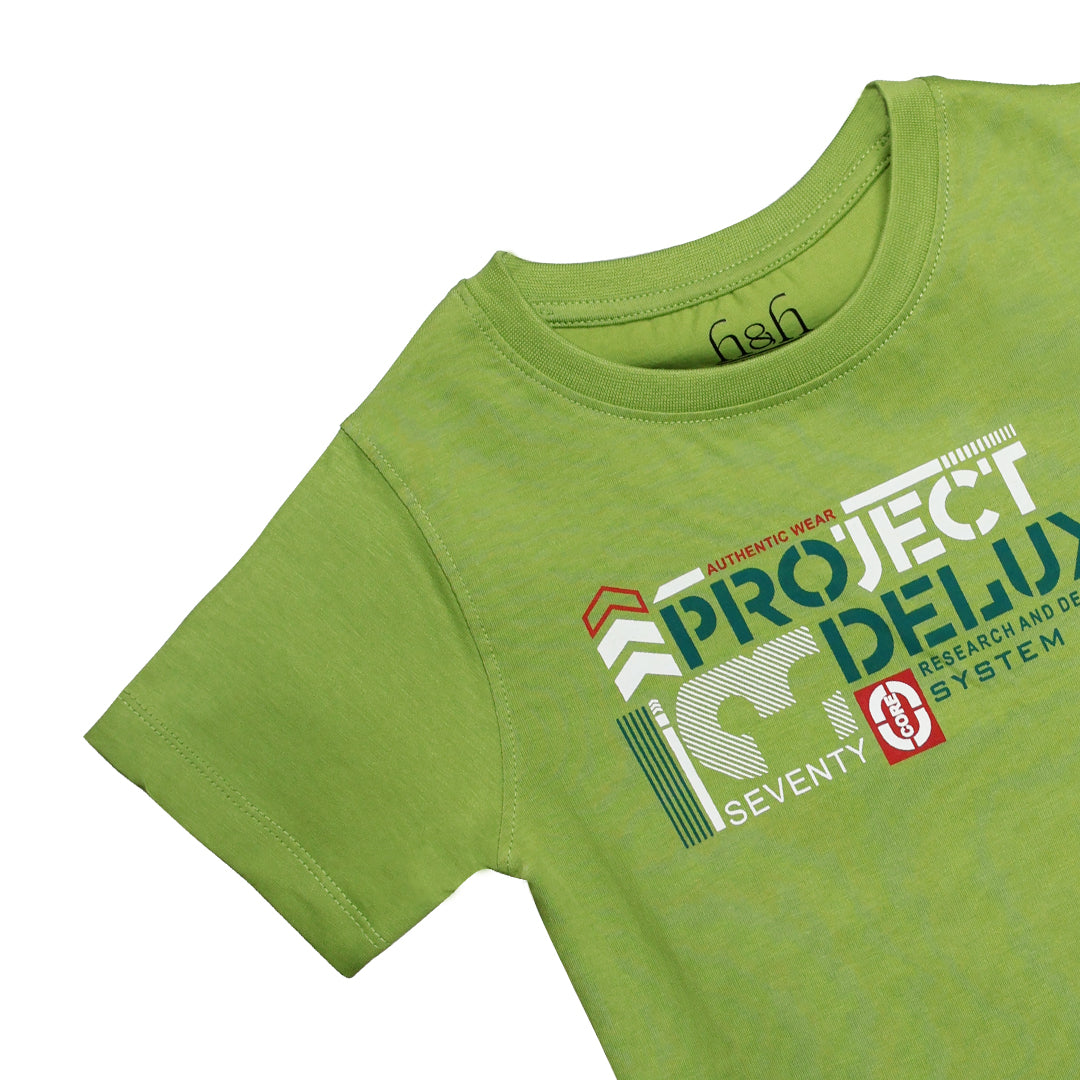 H&H Round Neck T-Shirt Half sleeve Pista Green (KHC009)