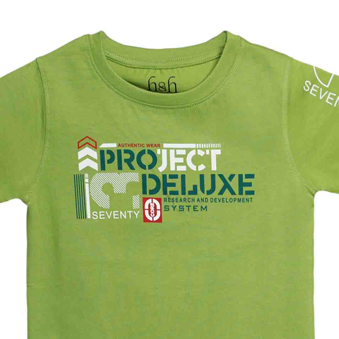 H&H Round Neck T-Shirt Half sleeve Pista Green (KHC009)
