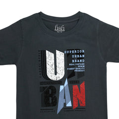 H&H Round Neck T-Shirt Half sleeve Steel Grey (KHC009)