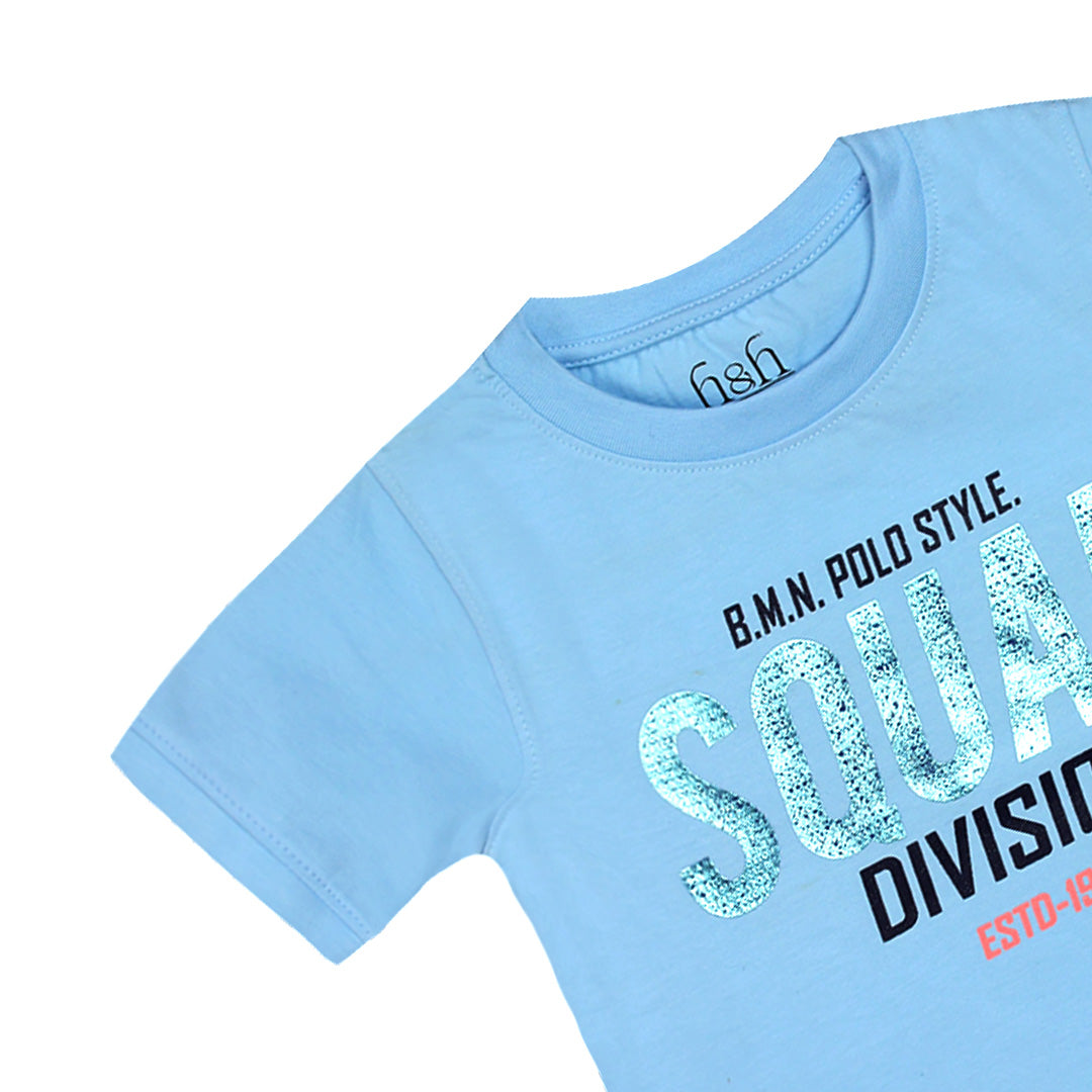 H&H Round Neck T-Shirt Light Blue (KHC006)