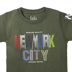 H&H Round Neck T-Shirt Military Green (KHC006)