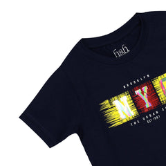 H&H Round Neck T-Shirt Navy Blue (KHC006)