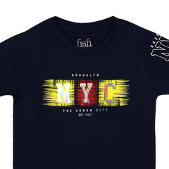 H&H Round Neck T-Shirt Navy Blue (KHC006)