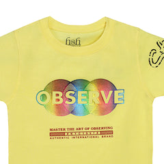 H&H Round Neck T-Shirt Yellow (KHC006)