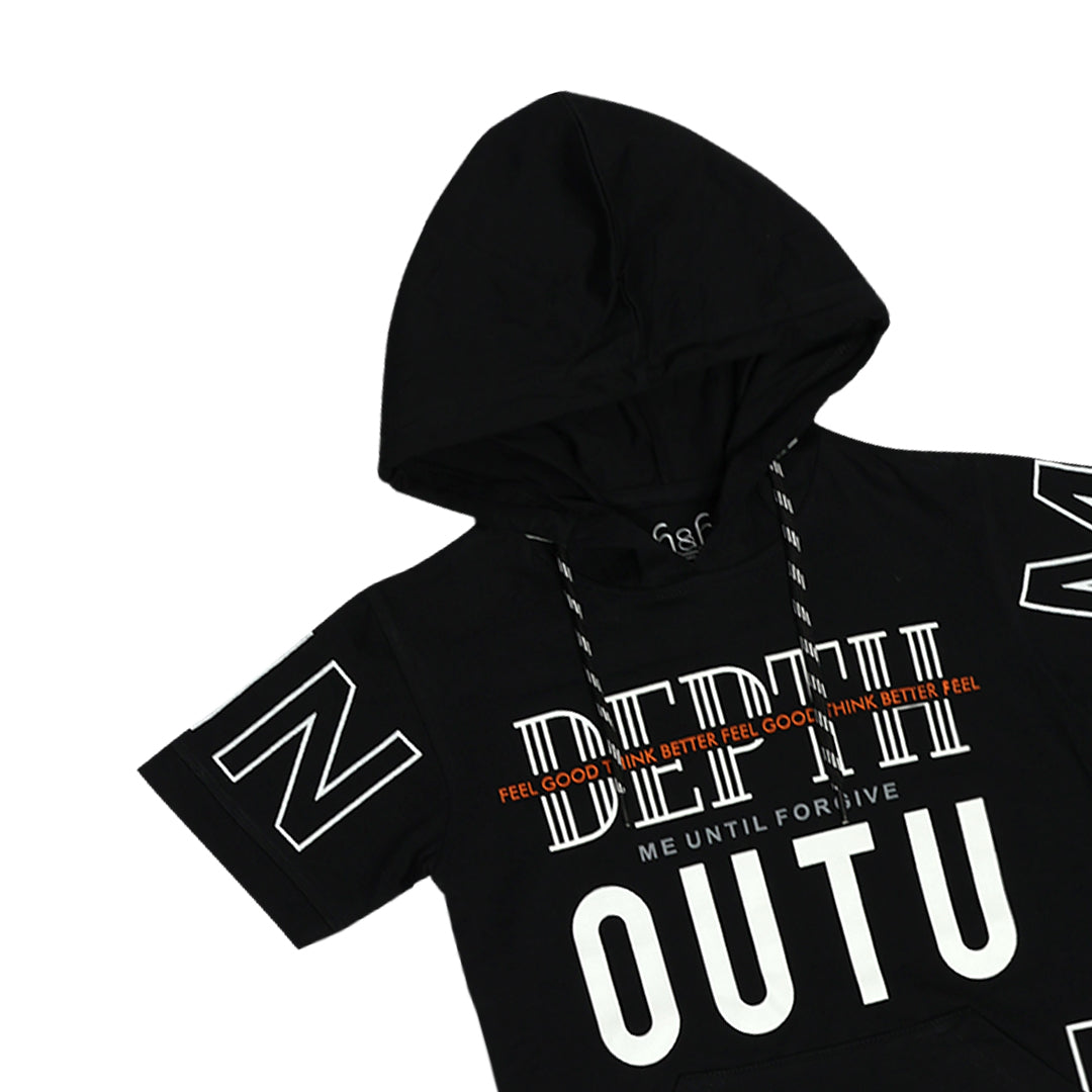 H&H Kids Hoodie T-shirt Black (KHC003)