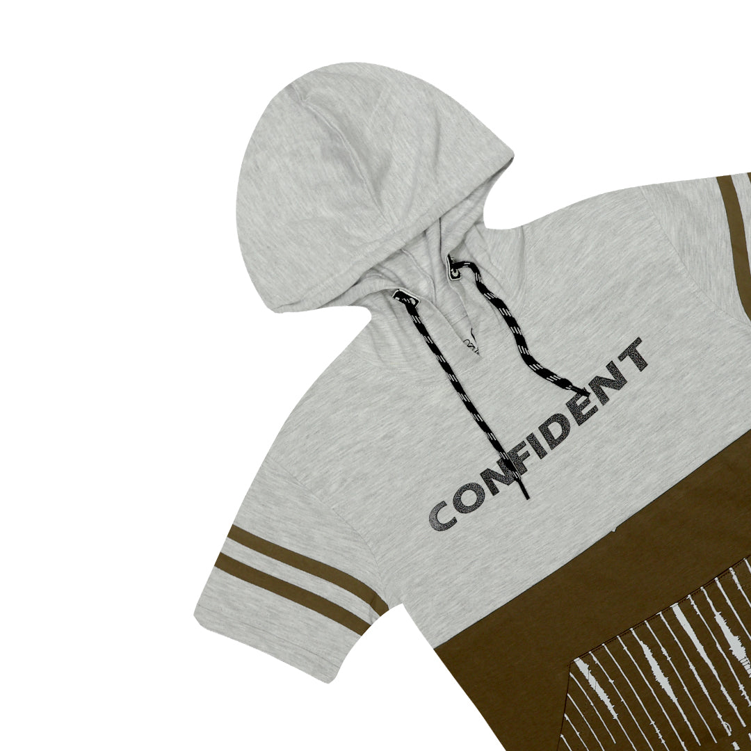 H&H Kids Hoodie T-shirt Grey Military Green (KHC002)